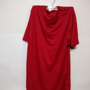 ADULT MEDIUM LIGHT SHORT SLEEVE SHIRT RED 011